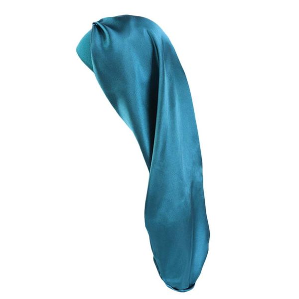 

towel satin cap sleep large double-sided adjustable for long hair brim night hood