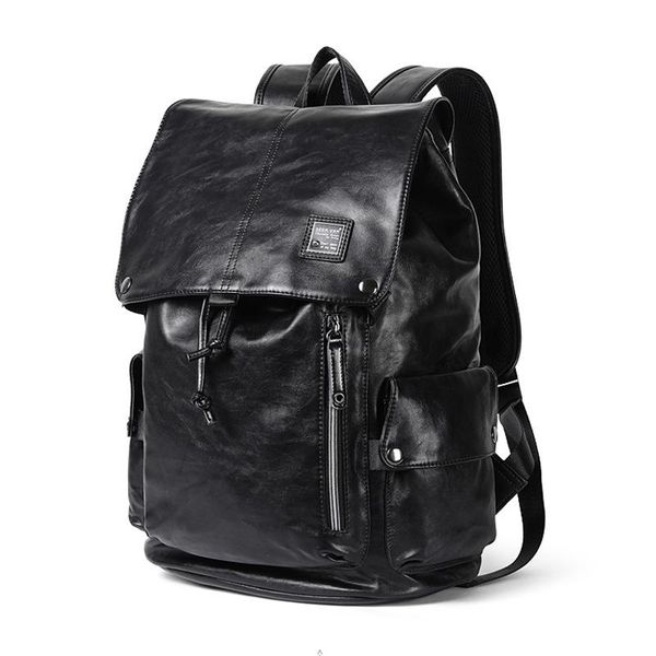 

backpack 2021 large capacity bag pu fashion trend travel casual
