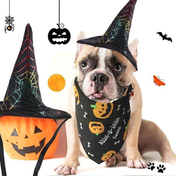 

cat costumes halloween pet dog witch hat bandana cosplay prop dress outfit fancy costume headwear po props u4h9