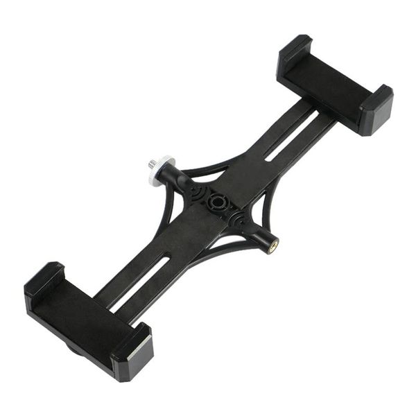 

multi-purpose live broadcast phone clip holder connectable tripod adapter horizontal bracket for smartphone device stabilizers
