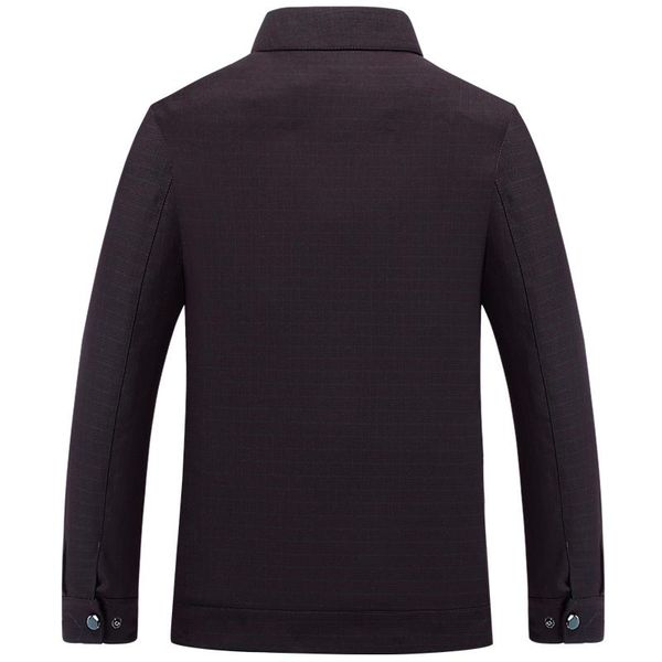 

men's jackets long sleeve solid color men casual social coats male fashion windbreaker big size xxxl, Black;brown