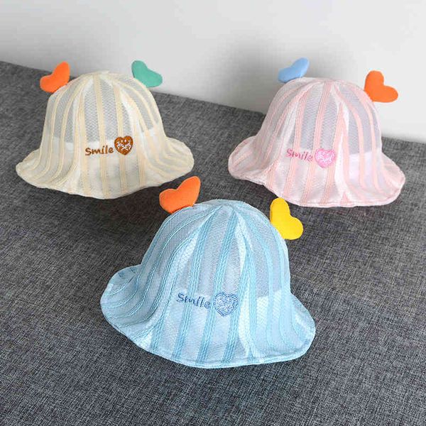 

new love basin hat full net baby fisherman children sun fashion, Blue;gray