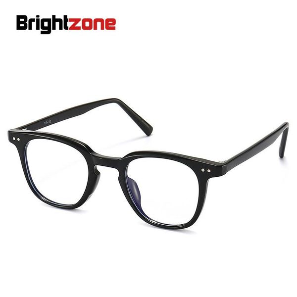 

fashion sunglasses frames tr90 pin full rim anti blue light men women's spectacle frame selling optical computer glasses gafas oculos e, Black