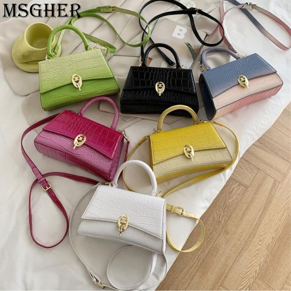 

cross body 2021 korean version of gradual color cross-slung small bag casual versatile fashion one-shoulder handbag crocodile print