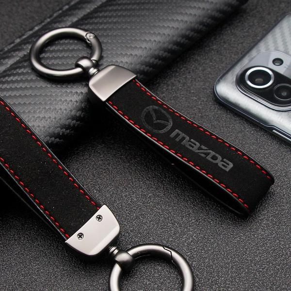 

keychains 2021 car logo leather key chain ring metal alloy style for universal mazda 2 3 5 6 cx-4 cx-5 cx-7 cx-9 cx-3 cx, Silver