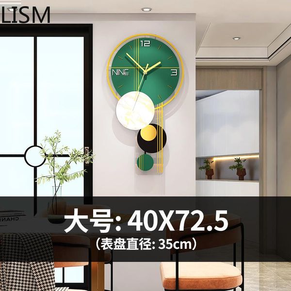 

living room modern design wall clock nordic light luxury home fashion watch simple and silent reloj de pared clocks