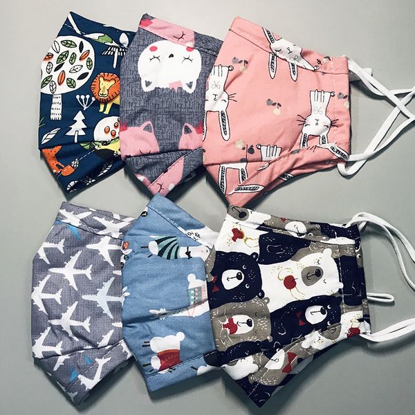 

masks winter boys and girls decorative fresh cotton windbreak fashion cute ear cute printed