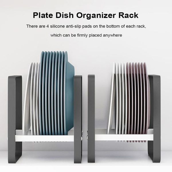 

hooks & rails plate holder organizer dish storage sink drying rack for kitchen display cabinet drainer shelf