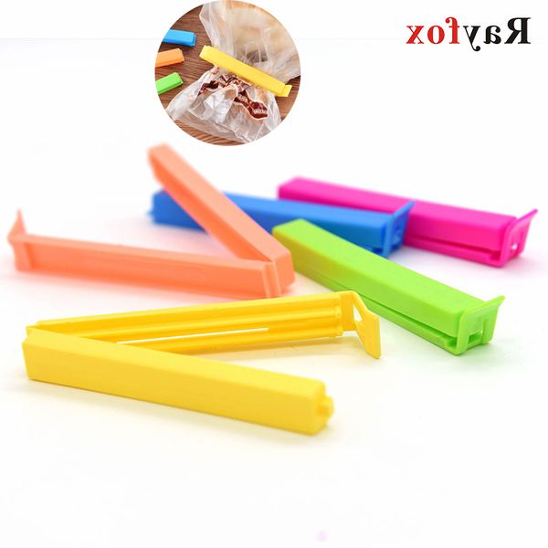 

5 parts/go portable kitchen storage food snack sealing bag clips sealer clamp plastic tools food bag colour kitchen gadgets wholesale