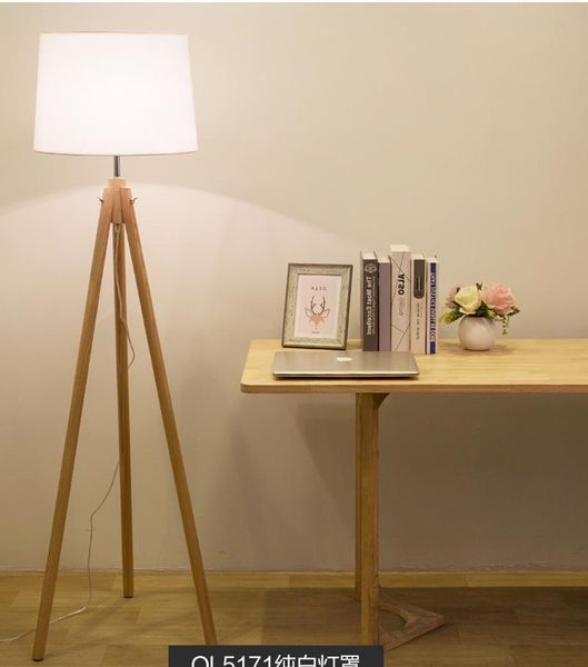

wood floor lamp europe style light nordic sell e27 white lampshade table lamps