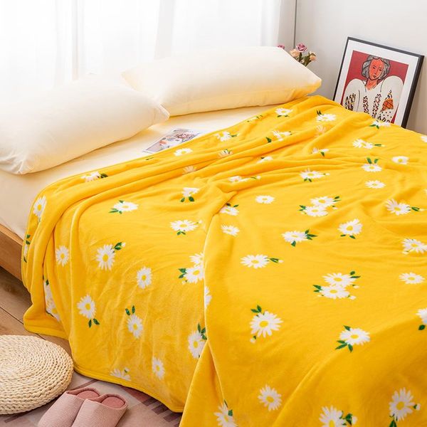

sunflower thick blanket throw for bed warm winter sofa cover blankets