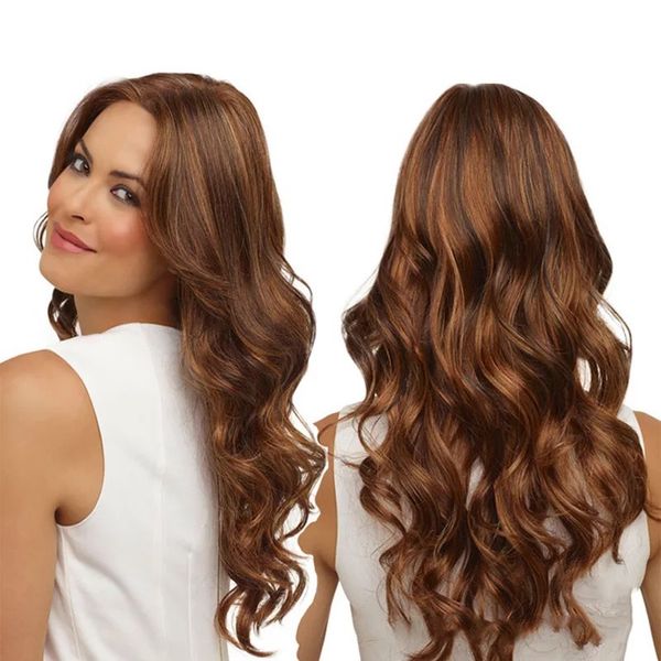 

human hair wigs mid-point big wavy long hairs fashion ladies roll, Black