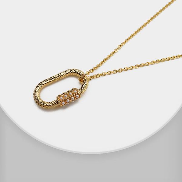 

chains rispada trendy pearl pendant jewerly necklace, Silver