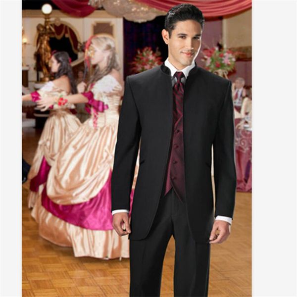 

men's suits & blazers classic male smolking groom suit fine fit and culine evening for black men wedding gown tuxedo, White;black