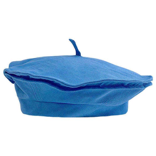 

autumn beilei hat black thin versatile autumn winter pure cotton ouyang district same summer painter, Blue;gray