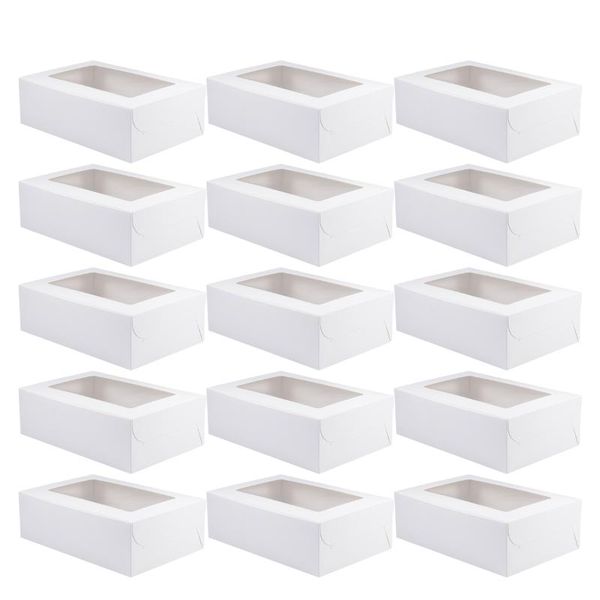 

20pcs muffin cake box paper container dessert six-grid storage for birthday wedding party packing gift wrap