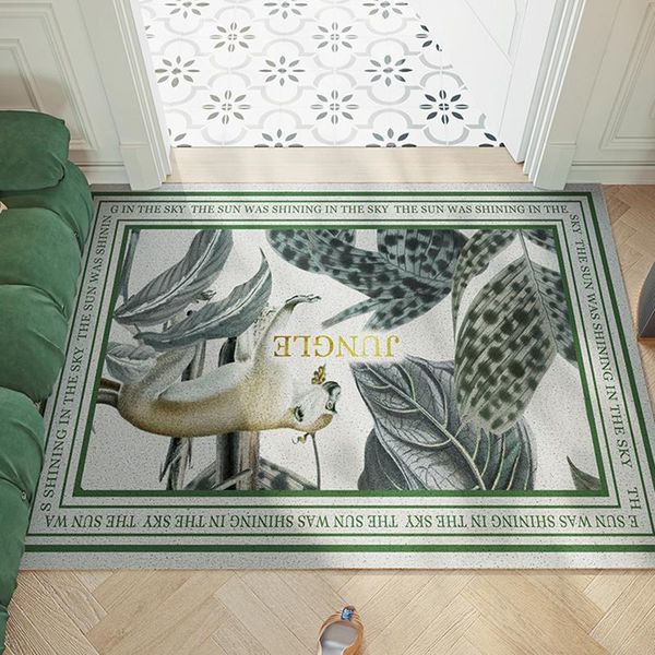 

carpets nordic nature view doormat pvc silk loop mat welcome home front door decorations outdoor entrance custom pad dust non-slip