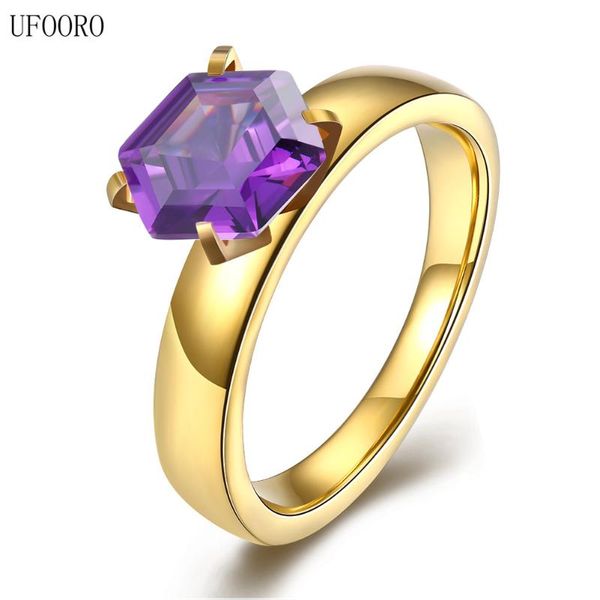 

wedding rings love cubic zirconia claw bead promise ring gold color 2mm 316l titanium steel pave bands crystal marriage for women bridal, Slivery;golden