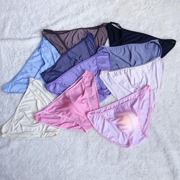 

underpants summer ice silk breathable cool men's bag underwear comfortable soft large men mens clothing, Black;white