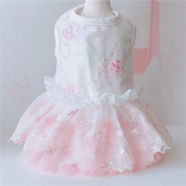 

dog apparel wedding dress cute lace pet skirt cat small puppy dresses party clothes yorkshire pomeranian schnauzer clothing