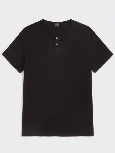 

men button detail solid tee k2vw#, White;black