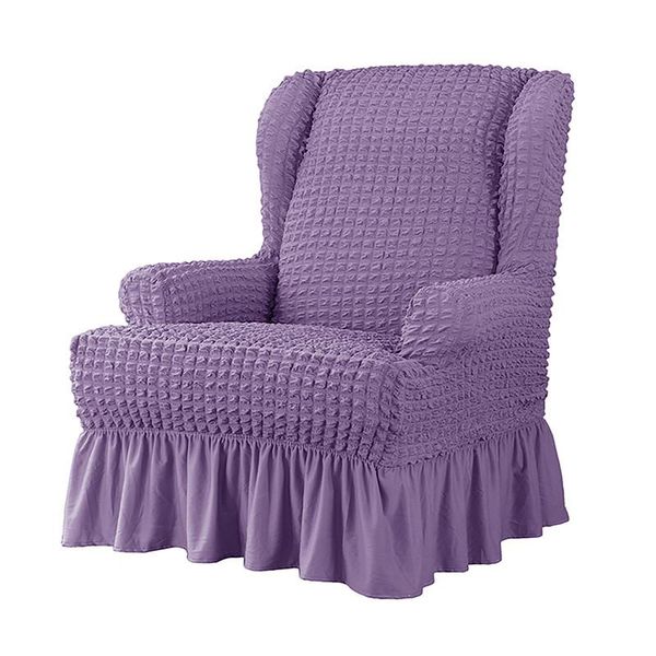 

elastic all-inclusive single sofa cover seersucker skirt tiger stool non-slip home chair covers