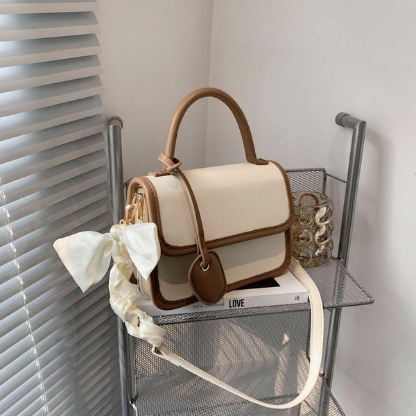 

evening bags high-quality cover bow women's crossbody bag pu leather large-capacity handbag woman square shoulder women 2021
