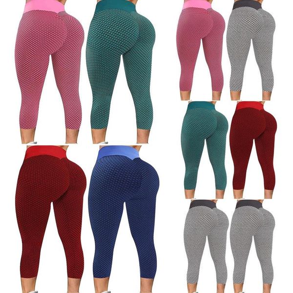 

women's tights yoga pants seamless high waist fitness leggings sport woman girls running, Black;blue