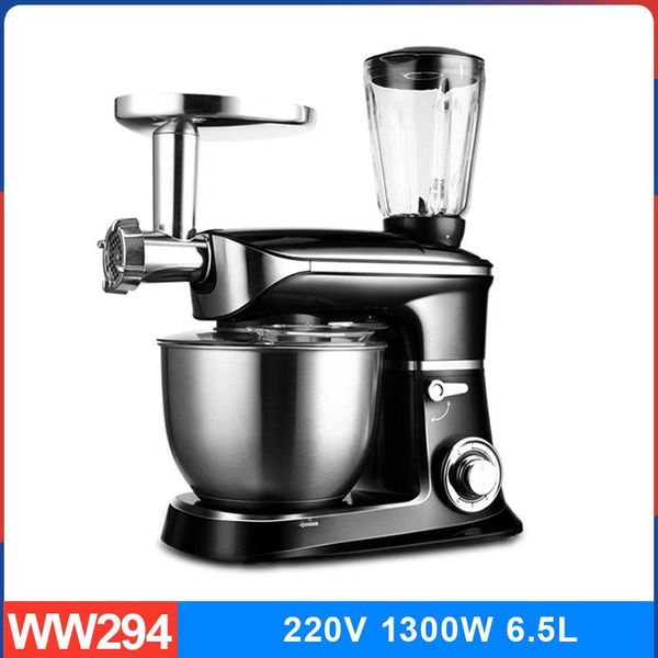 

blender multi-function chef machine kitchen vertical mixer stainless steel bowl egg beater juicer cream cake bread meat grinder