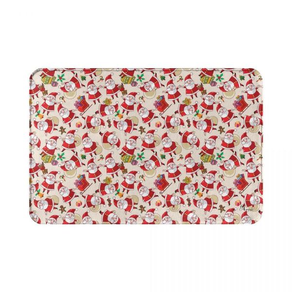 

bath mats 40cmx60cm christmas pattern absorbent non-slip door mat floor