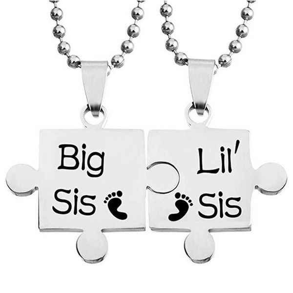 

keychains oeinin creative keychain man big sis lil key chain bags letter color ring zinc alloy pendant accessories brelok, Silver