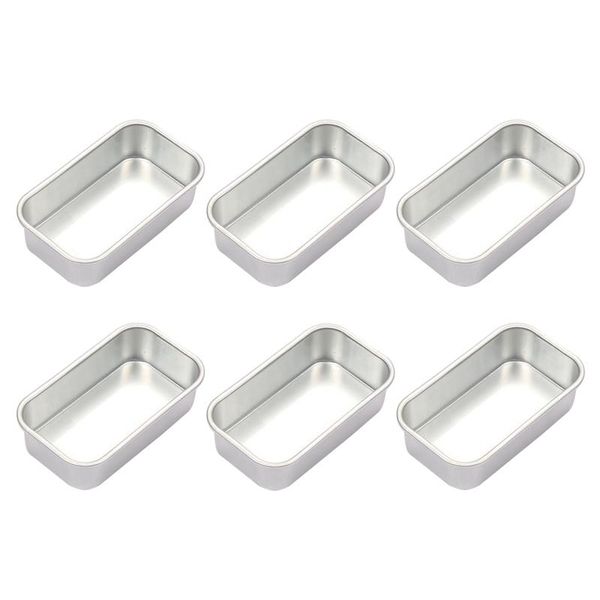 

baking & pastry tools 6pcs non-stick cheese cake toast mold bread loaf pan pans dishes kitchen tool