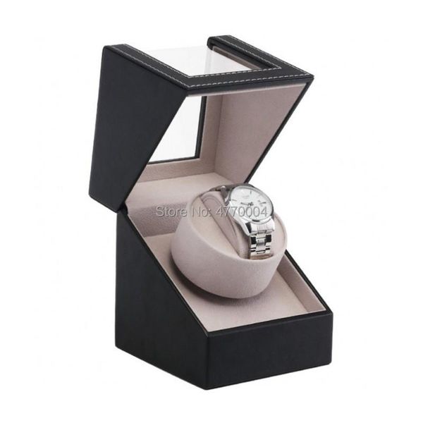 

other fashion accessories leather single self-winding watch box storage, Silver