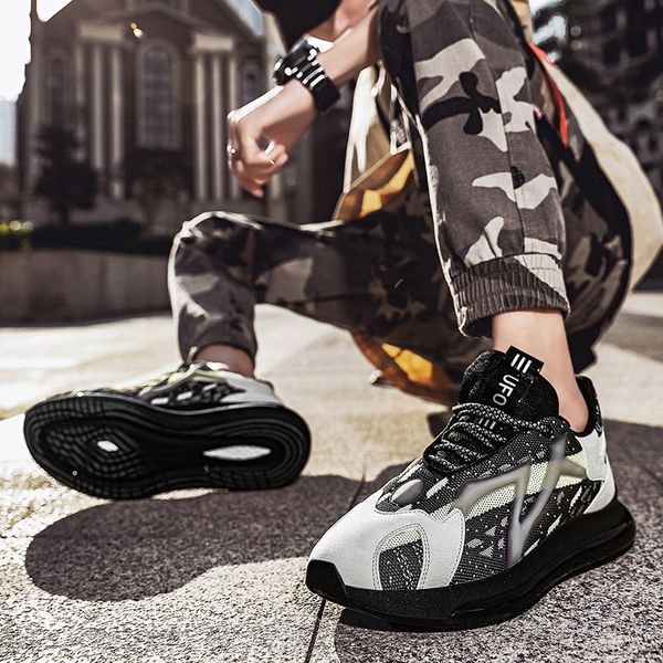 

464748 size haolang 4520 ufo leisure sports fashionable mens shoes 39-44, Black;white