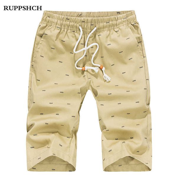 

summer men sports shorts cotton casual loose plus size fishbone print beach 210714, White;black