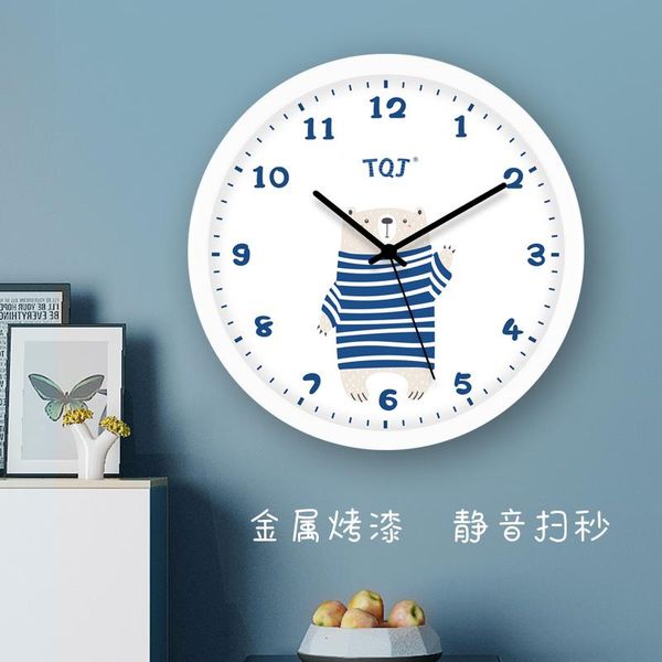 

wall clocks silent clock cartoon quartz creative kitchen kids for children living room horloge murale home decoration yy60wc