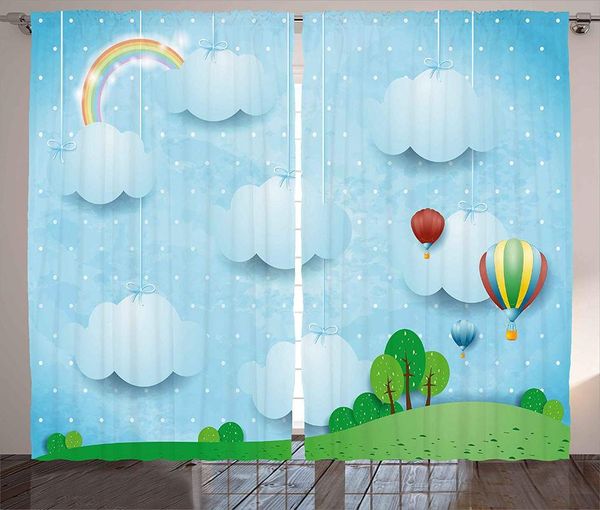 

curtain & drapes kids decor window for room bedroom girls colorful cortinas