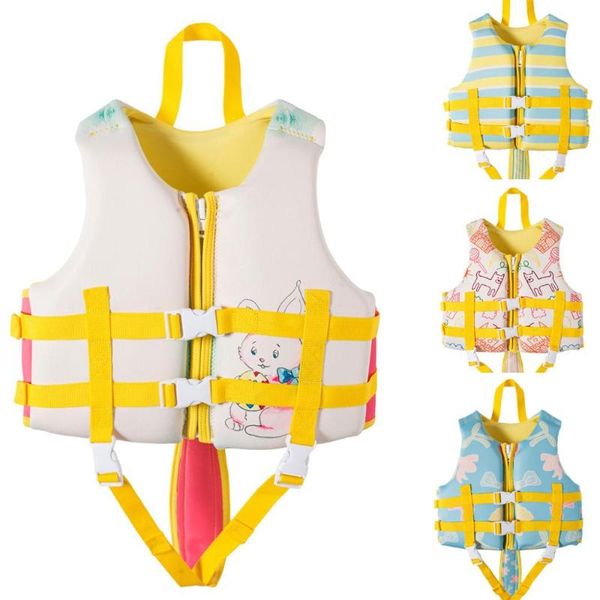 

life vest & buoy children jackets neoprene swimming kids baby learn buoyancy pool float aid safety swimsuit