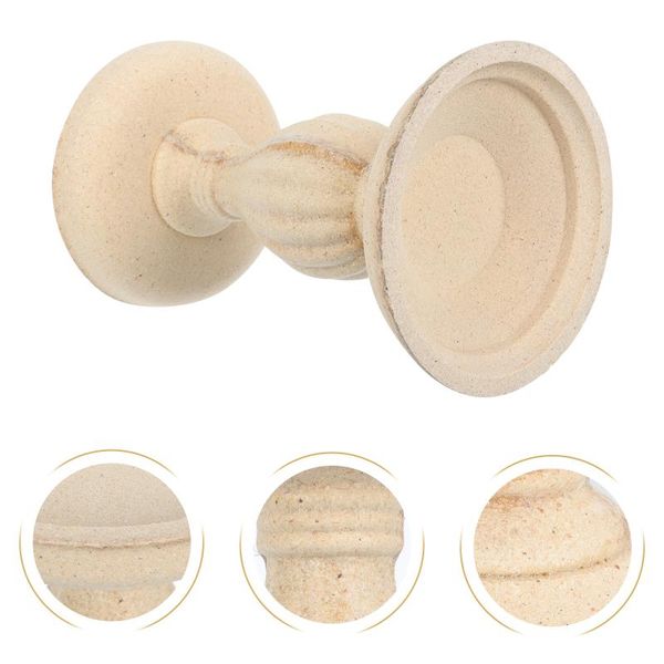 

candle holders 2pcs wooden european style trays retro wood candlesticks