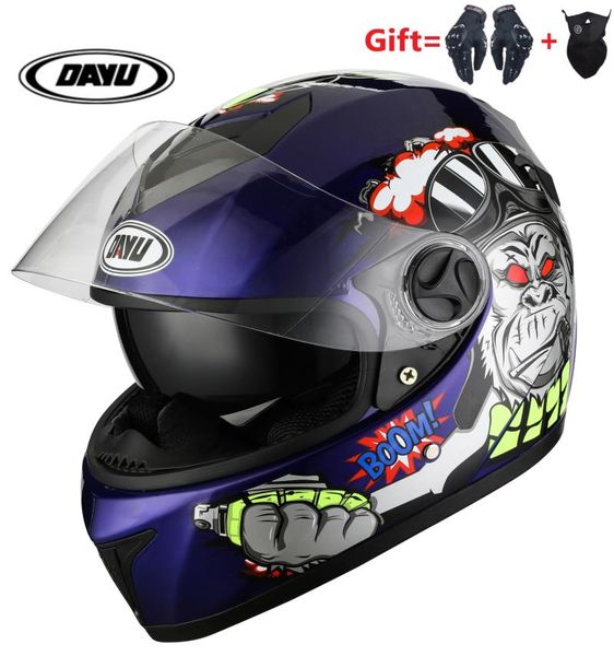 

gifts=gloves+mask motorcycle helmet dual lens full face motorbike double visors dirt bike helmets s m l xl