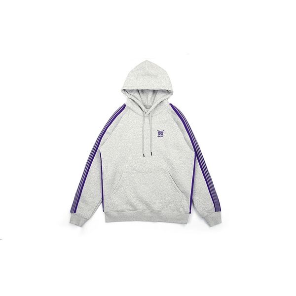 

awge butterfly embroidery women winter thick fleeces a$ap side striped hoody sweatshirts cotton men hoodies, Black