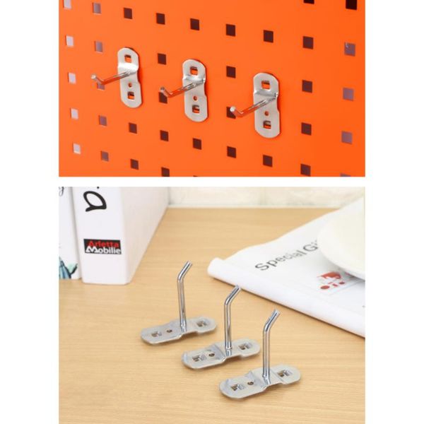 

tool hanging hook metal display rack shop goods shelf hooks thickening square hole plate household kitche & rails