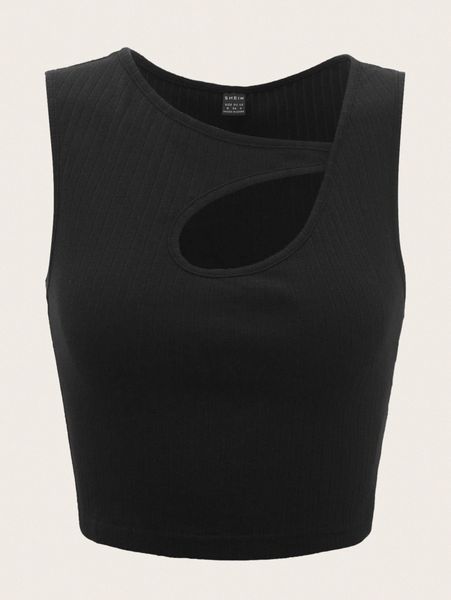 

asymmetrical neck tank s9xm#, White