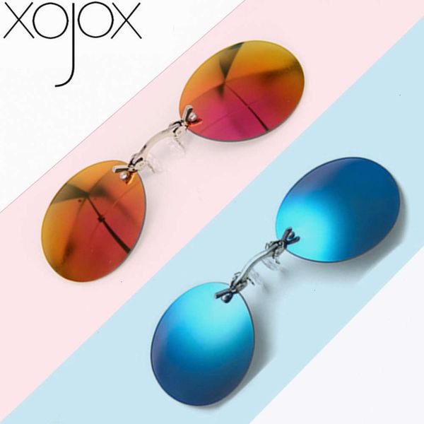 

sunglasses mini randomless sunglasses clip on neus lens round mode matrix morpheus frameloze vintage men glasses uv400, Black