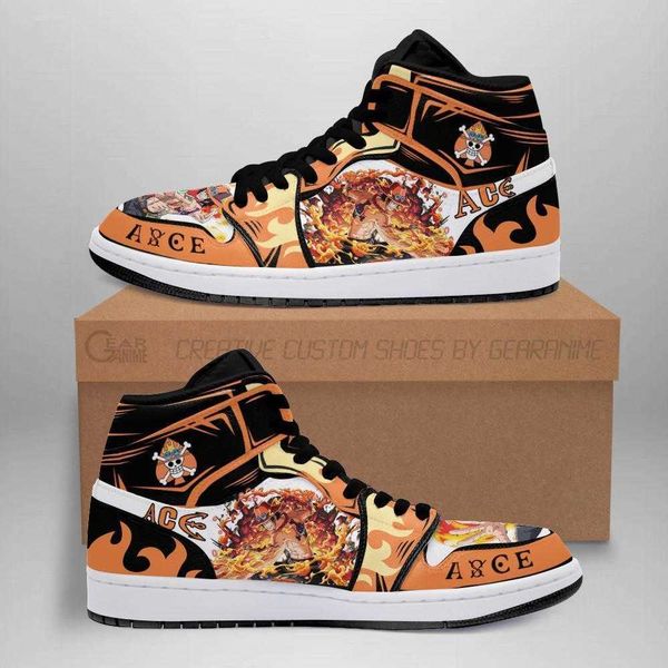 

portgas d. ace sneakers anime sho fan gift