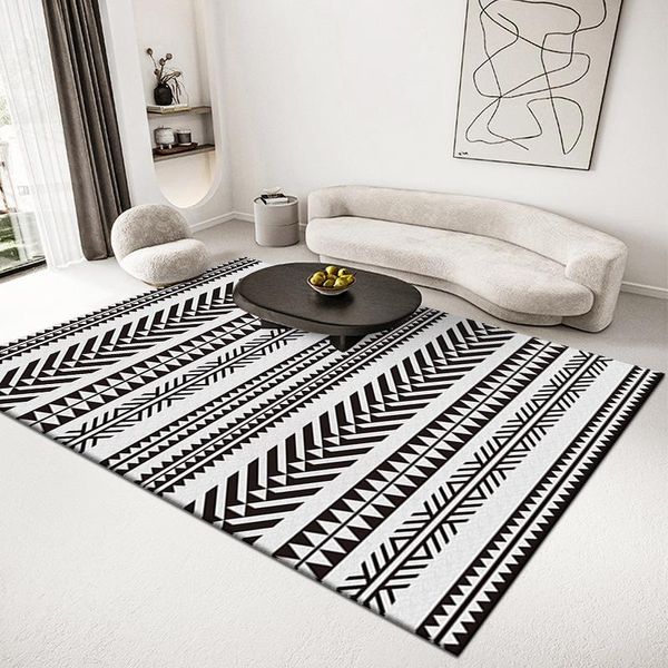

carpets 3d bedroom carpet ethnic style line floor decoration living room rug exotic customs anti-skid sofa large area bedside mats