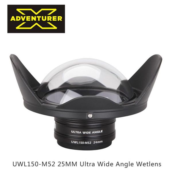 

x-adventurer uwl150-m52 24mm underwater ultra wide angle conversion wet lens for olympus tg5 tg6 housing scuba dive pography pool & accessor