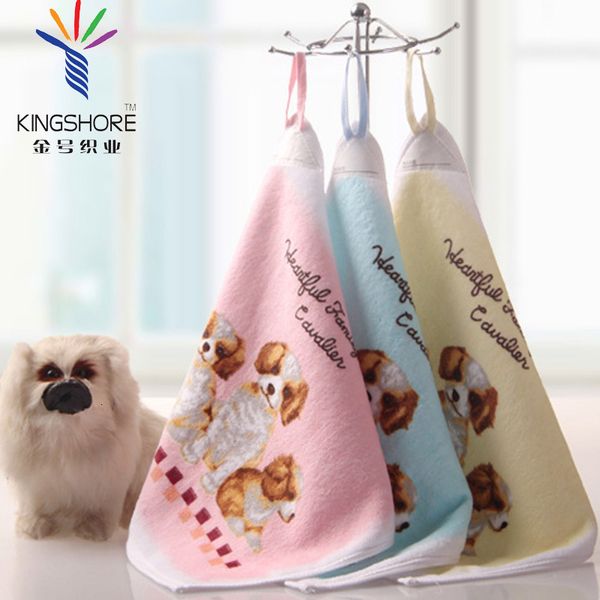 

golden xinjiang cotton square towel golden hanging cartoon kindergarten name m2618 kitchen