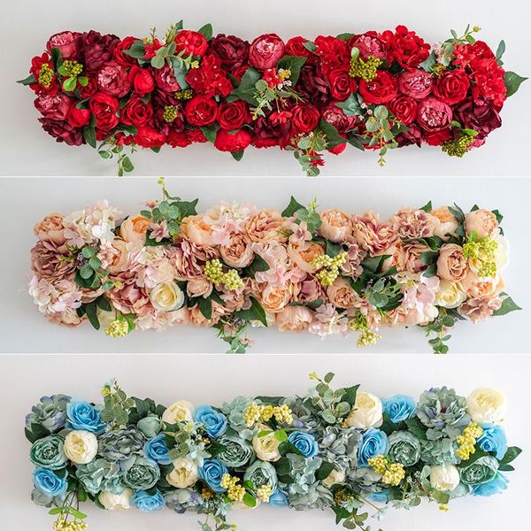 

decorative flowers & wreaths luxury artificial flower row arrangement decor for party wedding arch backdrop road cited rose peony hydrangea