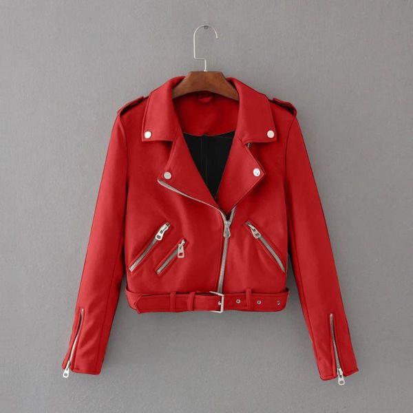 

women's jackets 2021 fashion vintage women pu leather zipper long sleeve autumn winter jacket coats veste femme outwear e45, Black;brown